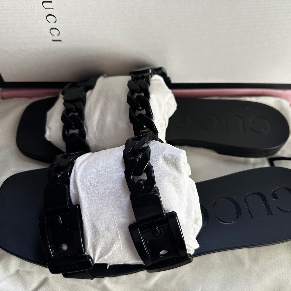Gucci rubber Nero sandal